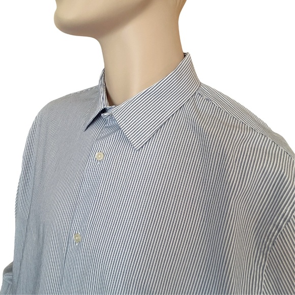 Banana Republic Stripe Dress Shirt Button Front Long Sleeve Cotton XXL Excellent - Picture 3 of 11